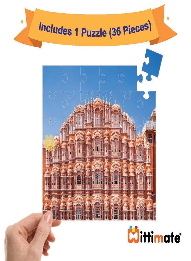 Mittimate Jigsaw Puzzle Combo Set of 3 - Famous Indian Monuments I 36 Pieces Cardboard Puzzle Game for Kids Age 4 to 6 Year I Birthday Gift for Children - Image 4